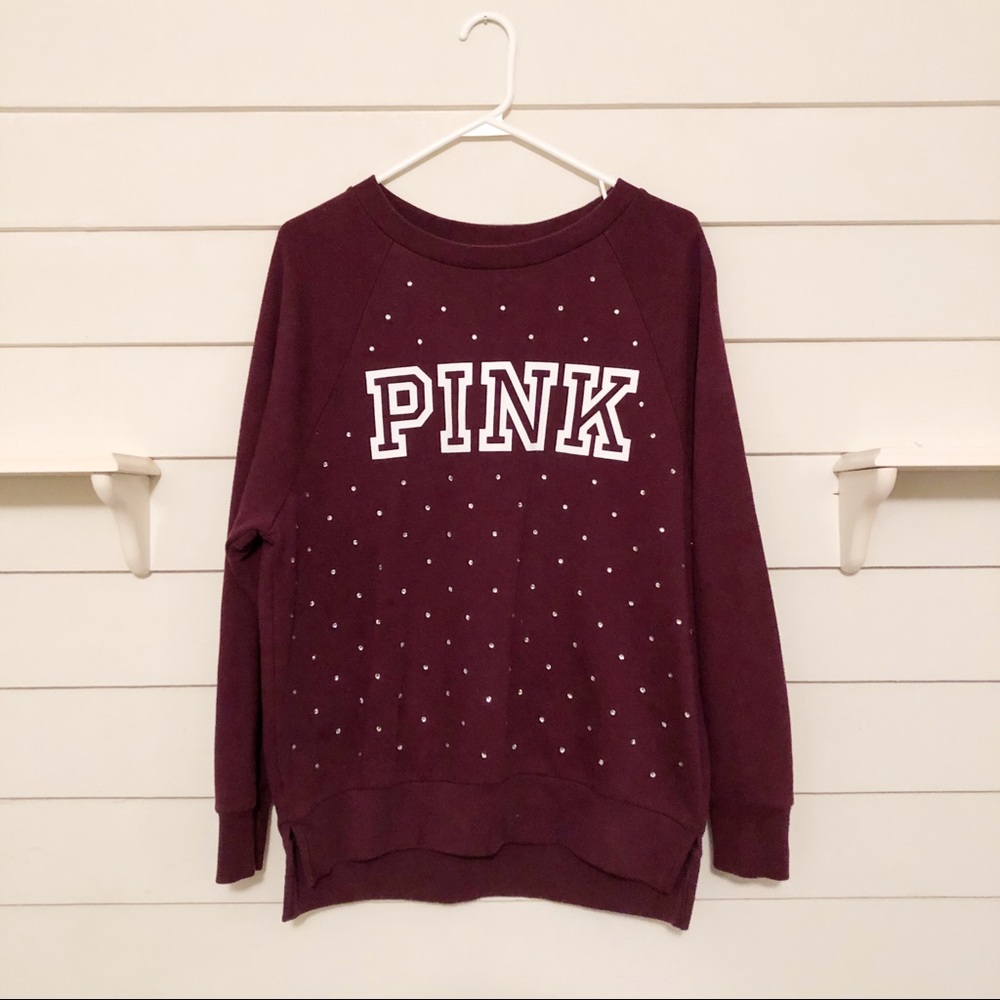 Pink Victoria’s Secret- Burgundy Bedazzled…